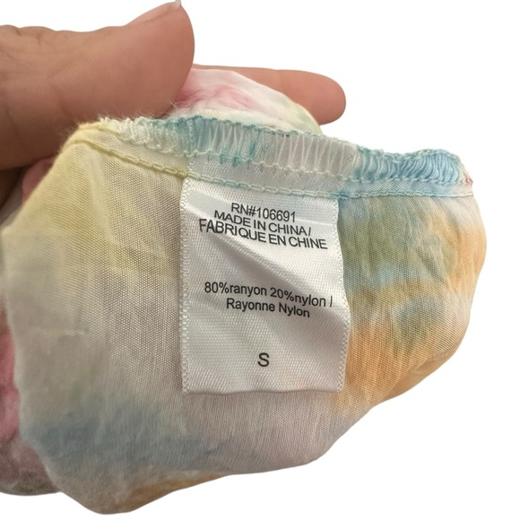 Young Fabulous & Broke Cruz Open Back Ruffle Maxi Dress Papaya Summer of Love S - Picture 6 of 8